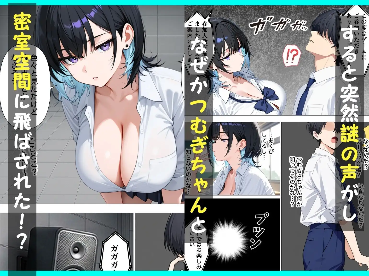 童貞陰キャの僕がジト目クールギャルと絶頂しないと出られない部屋で生ハメセックスしまくる話 サンプル画像 3