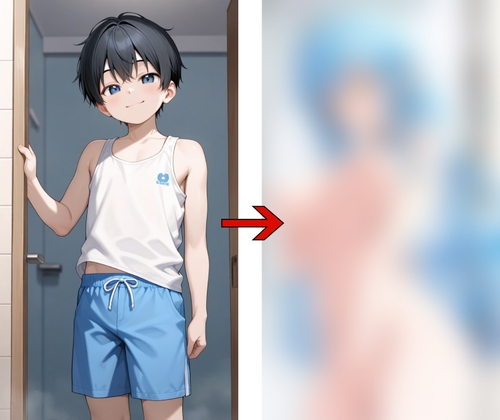 TSF:少年がシャワーを浴びて雪花ラ○ィになる
