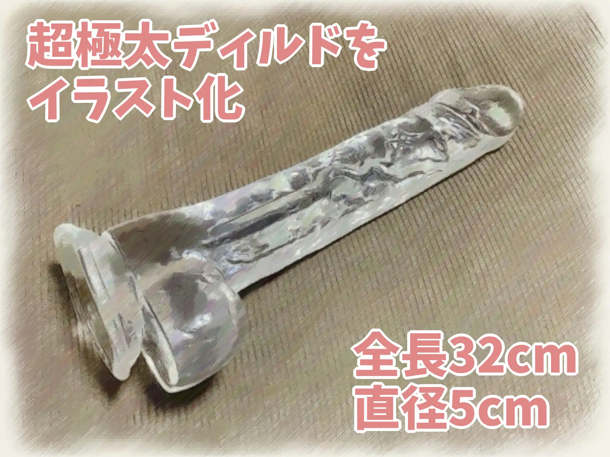 【オナニー実演】Hカップ巨乳声優 vs 超極太チンコ。全長32cm 直径5cmの超極太チンコに絶対負けない りんごのあめちゃんの場合 サンプル画像 2