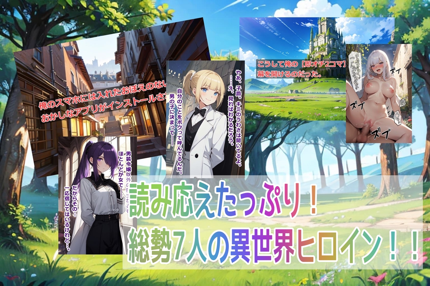 おかしなスマホアプリで異世界の「男装令嬢・騎士様」を【即オチ2コマ】させる話 画像2