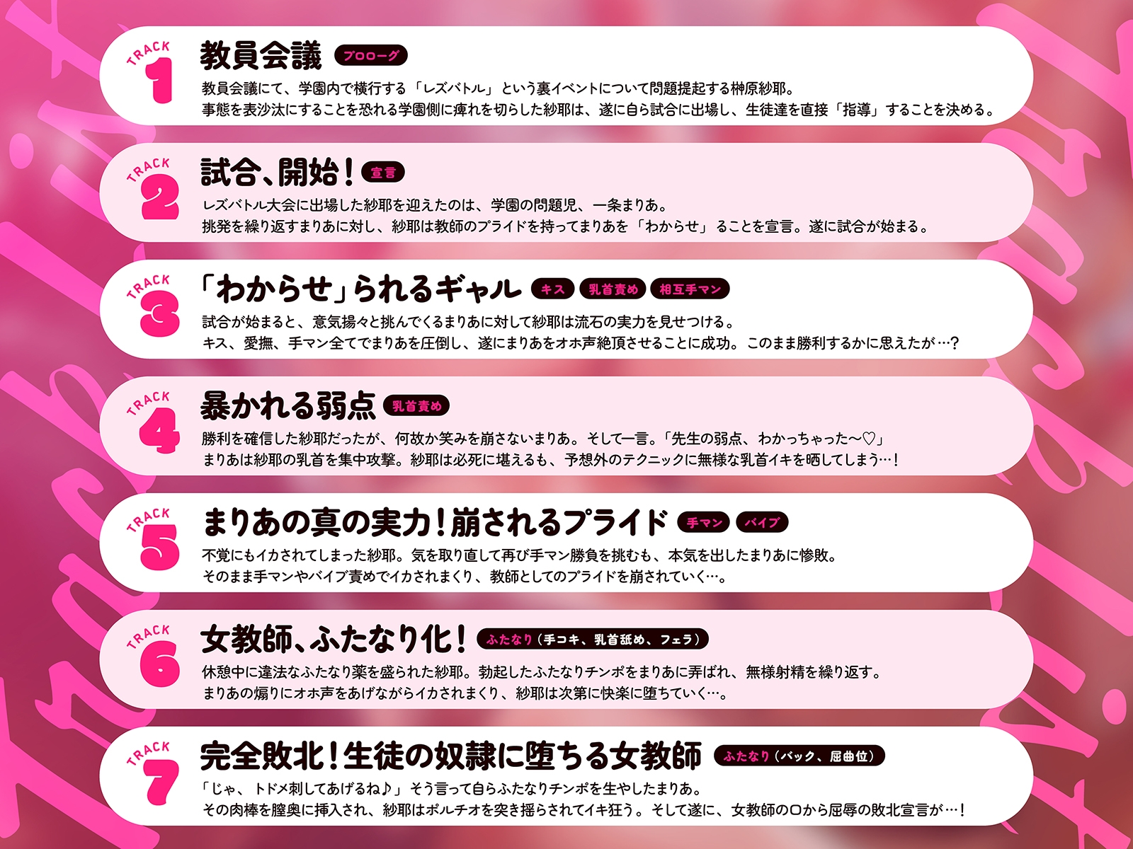 【女学園・レズバトル】女教師vs不良ギャル～厳格な女教師の暴かれる弱点、崩されるプライド～【KU100】_5