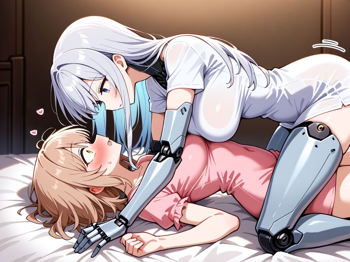 【百合】彼氏の家で見つけた美少女アンドロイドを起動してみたら、えちえちモードで襲われた‥_3