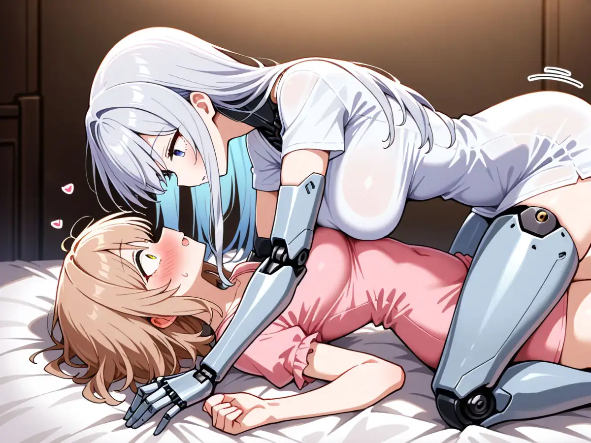 【百合】彼氏の家で見つけた美少女アンドロイドを起動してみたら、えちえちモードで襲われた‥ サンプル画像 3
