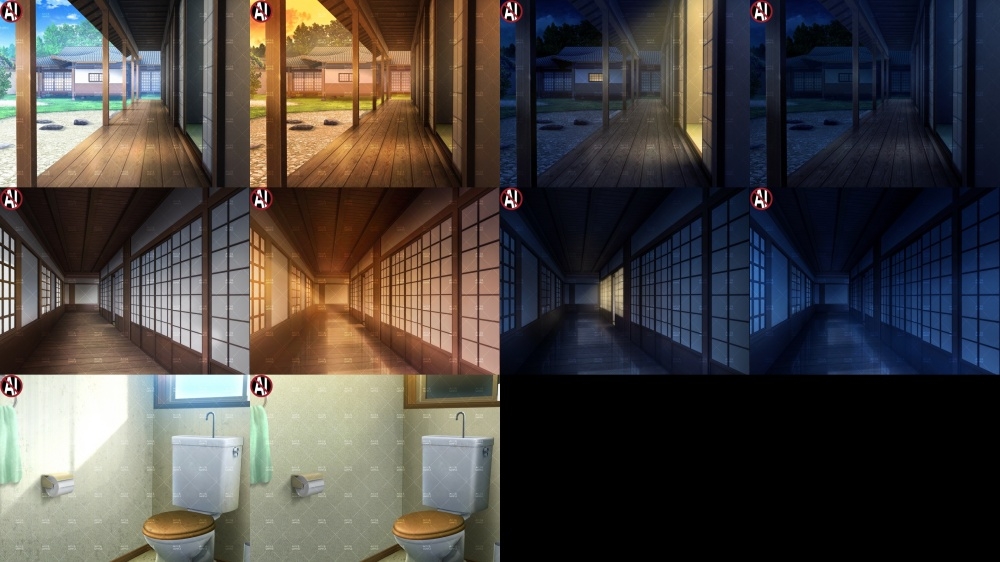 【再販素材パッケージ】みにくる背景CG素材集『お家まるごとパック』part01-和風建築-
