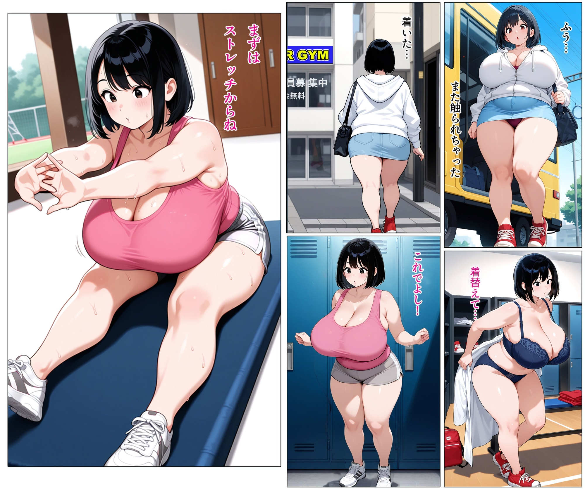 爆乳OLの日常 痴○編_4