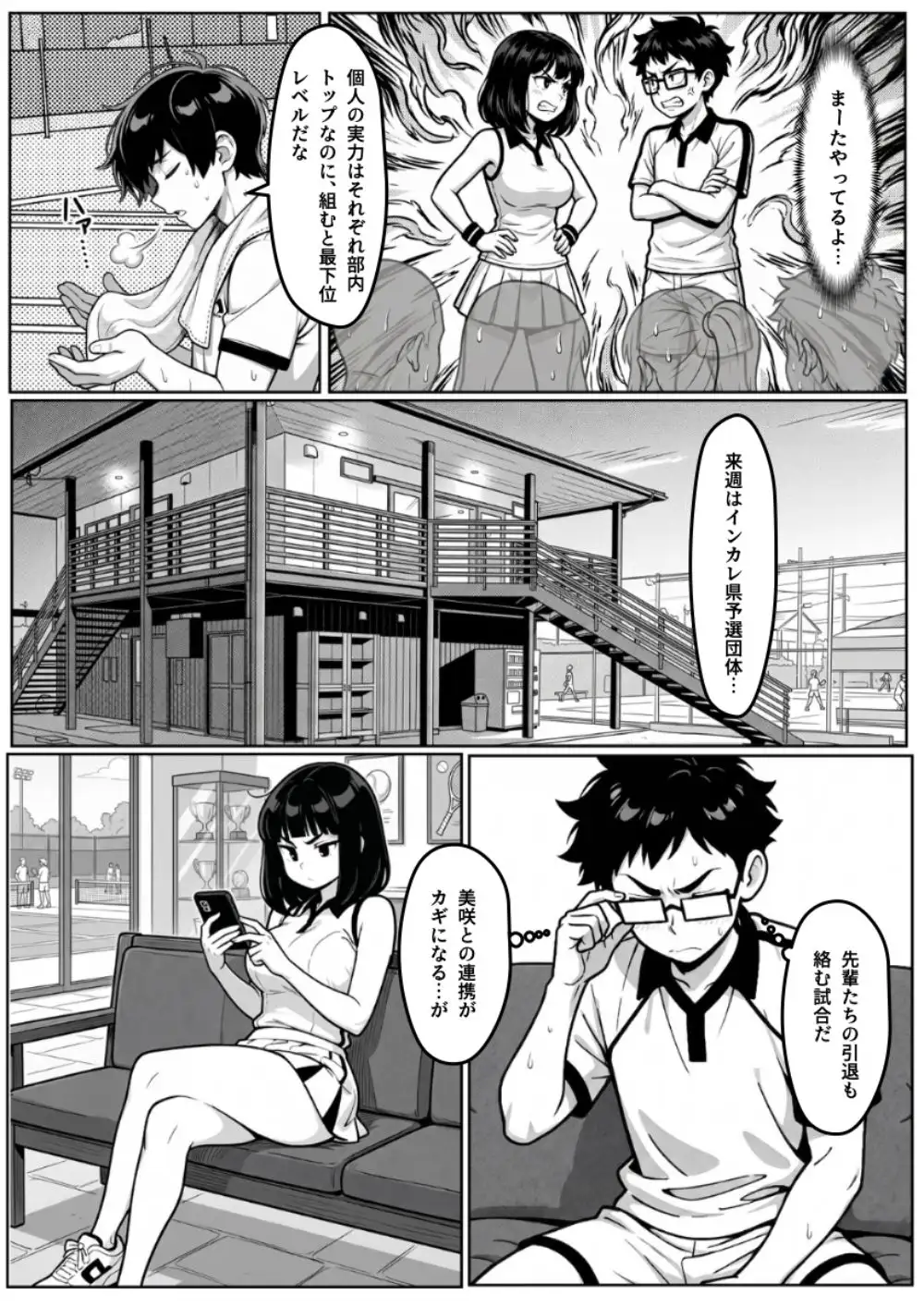本能に狂わされるわからせ特訓:最悪の相性だった僕たちが、夜のラリーで無敵のペアになるまで サンプル画像 2