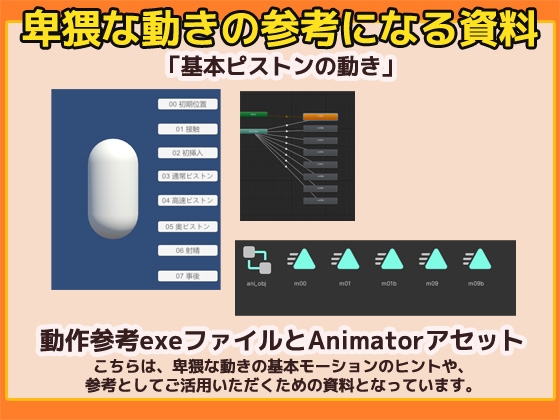 Unity「基本ピストンの動き」(Animation)・動き参考資料～商用成人利用OKの著作権フリー thumbnail 2