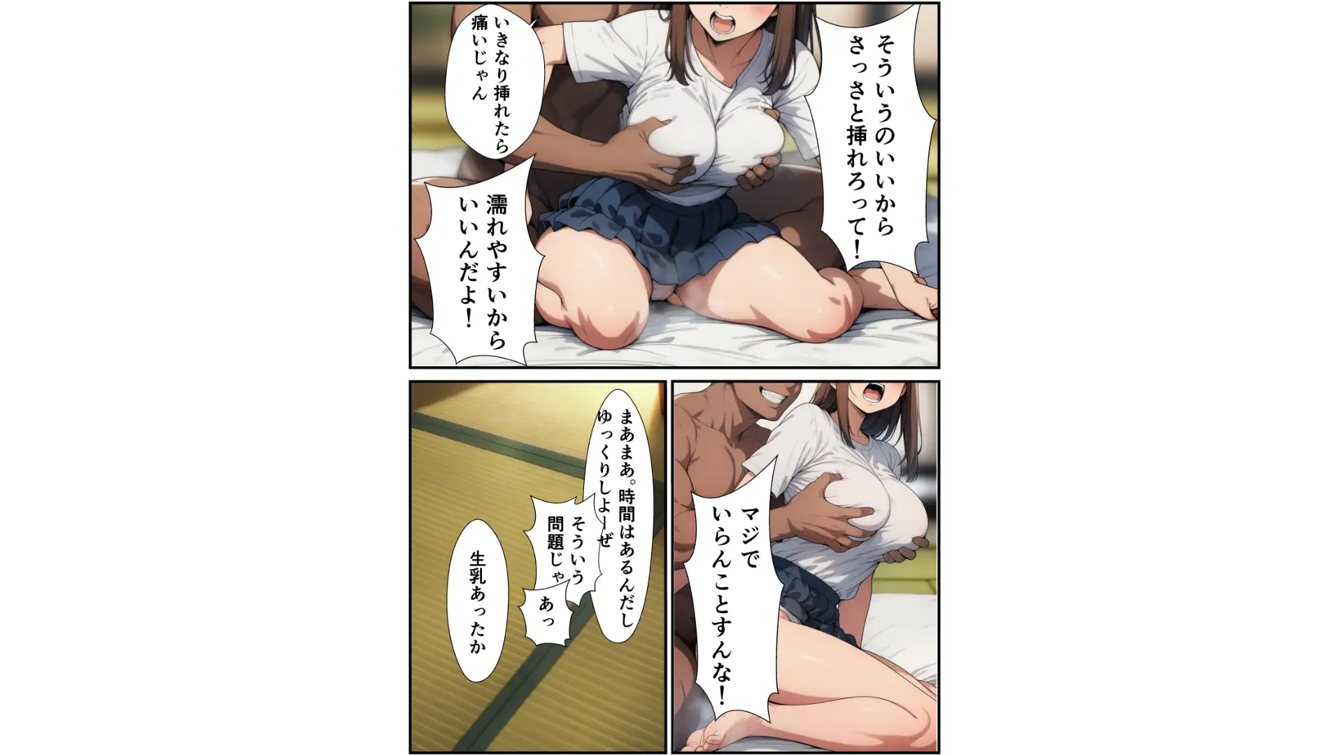生意気なJKが弱みを握られSEXにもちこまれる話 サンプル画像 7