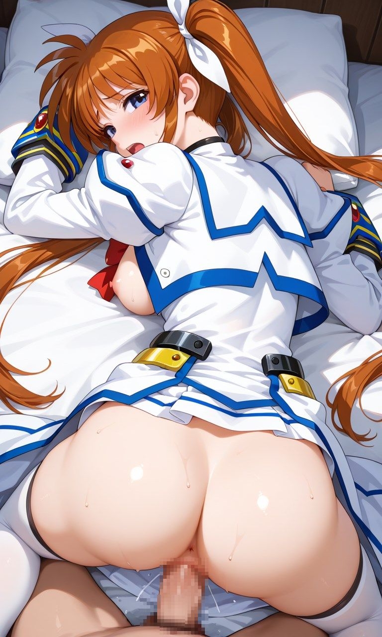 5月の某サイトで好評 高◯なのはSEX+フェラ集に、服やパンティを無理やり脱がされて○○も追加 画像3