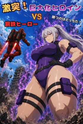 激突!巨大化ヒロインVS鋼鉄ヒーロー
