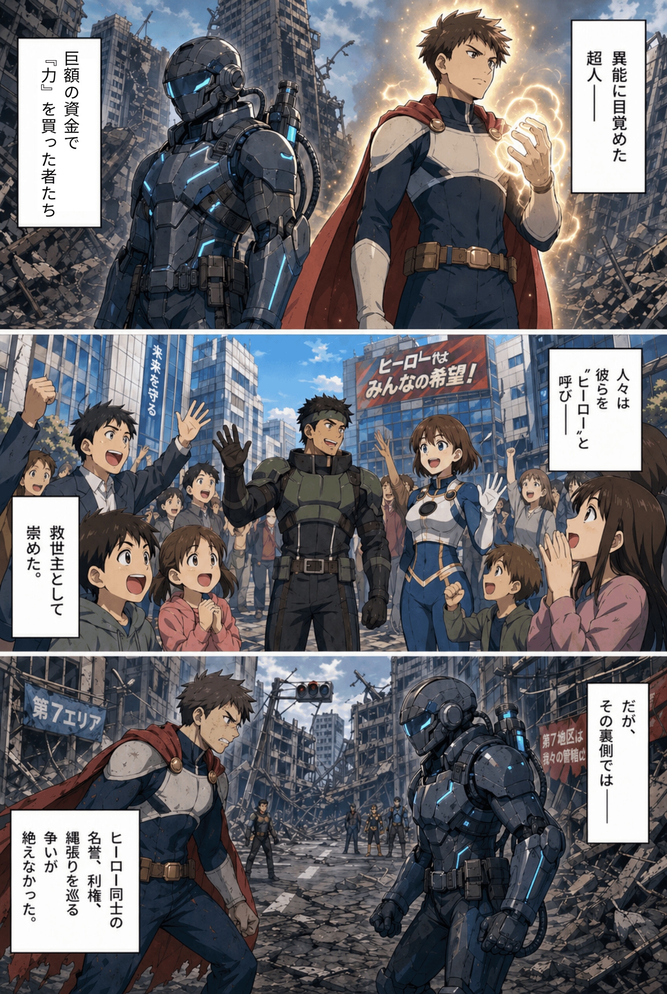 激突!巨大化ヒロインVS鋼鉄ヒーロー 画像1