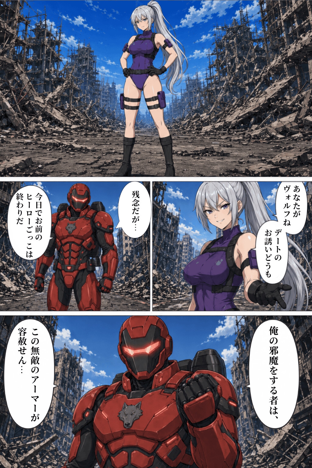 激突!巨大化ヒロインVS鋼鉄ヒーロー 画像3