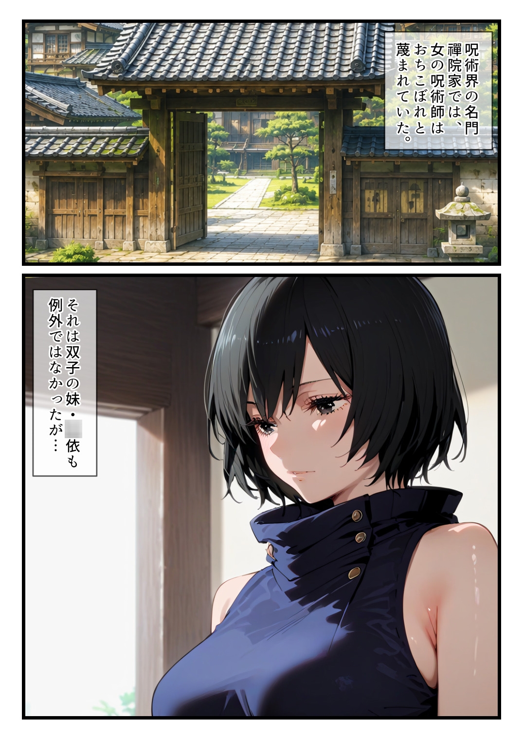 禪院◯依にシゴかれたい！足コキ、手コキ、騎乗位で精液が枯れるまでイカされ続けた件_1