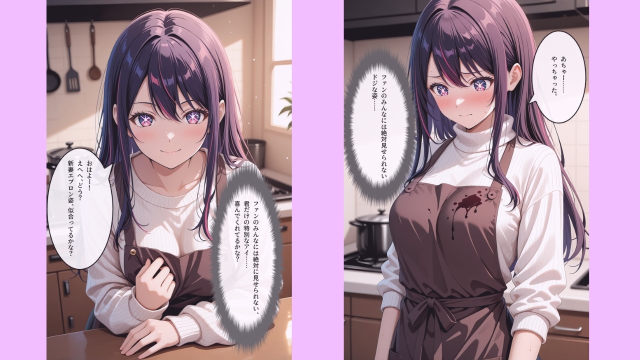【セリフ付きストーリーCG集】星野〇イ:完璧なアイドルはベッドの上で嘘を脱ぐ。──貴方に捧げる新婚記録 【415枚】 画像1