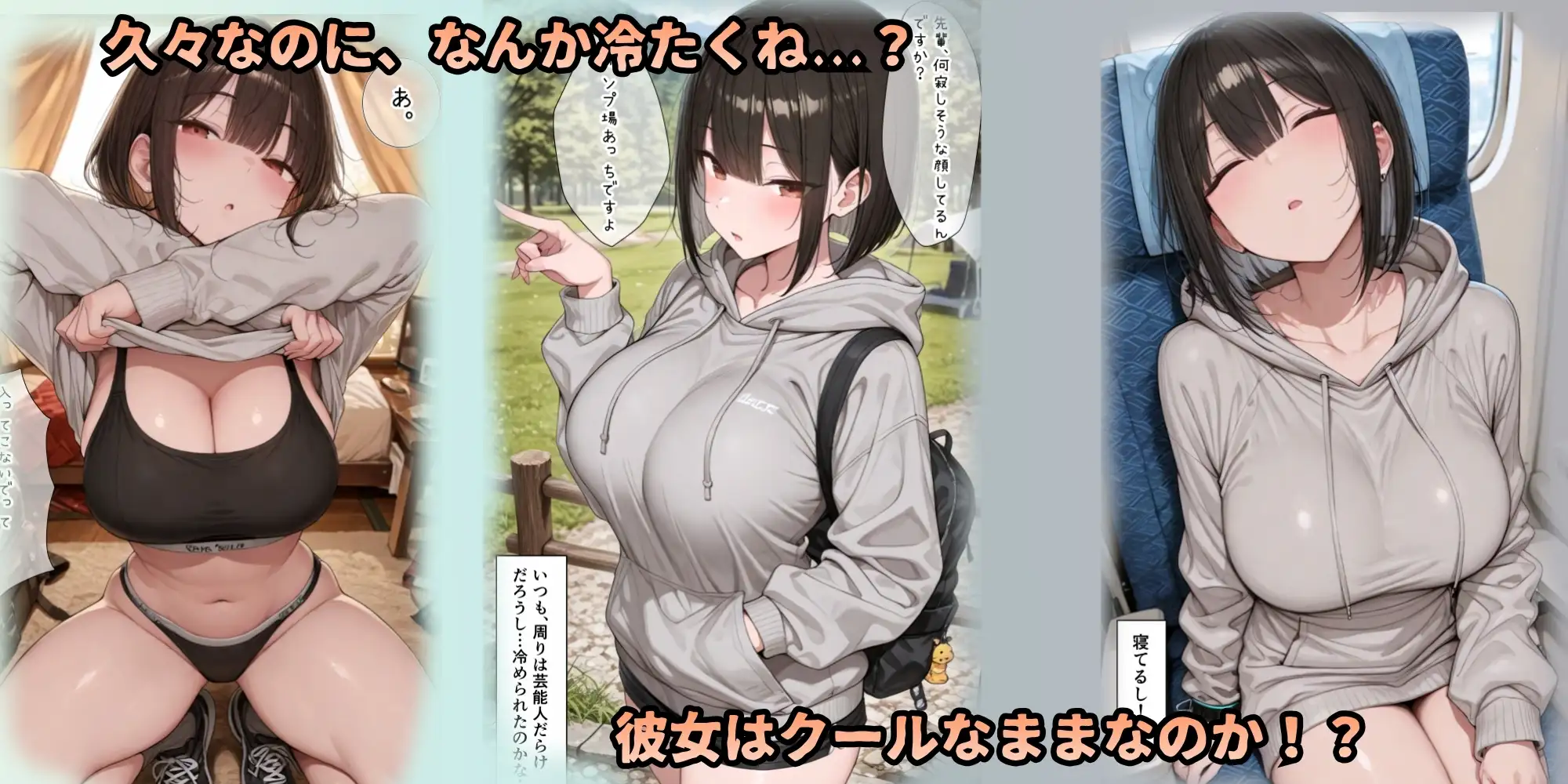グラドル彼女を独占。汗だくテントで乱れまくる聖夜 サンプル画像 6