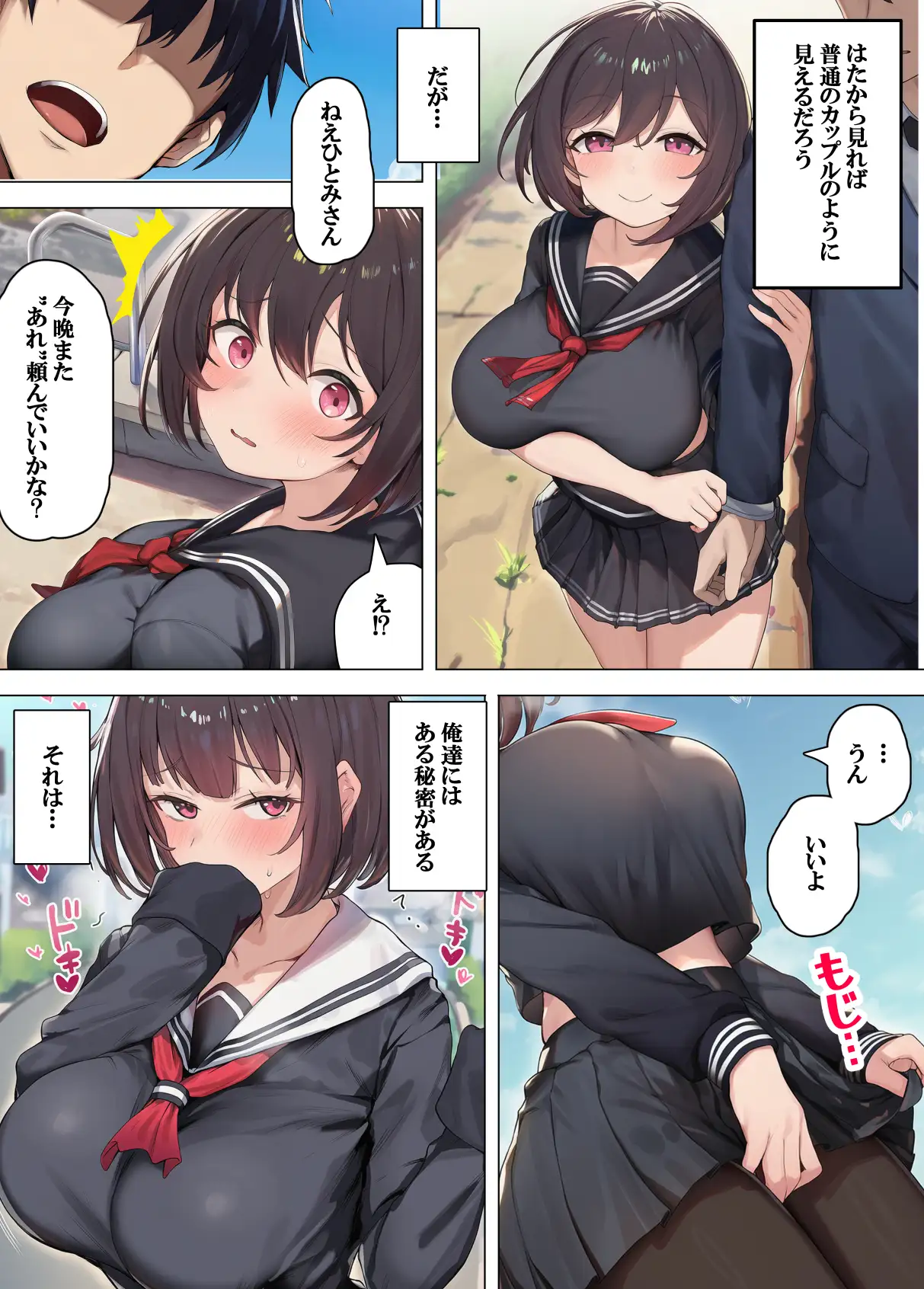 彼氏のために露出してたら同級生に撮影された話(漫画版) サンプル画像 7