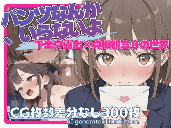 パンツなんか、いらないよ【下半身露出・貞操観念ゼロ】 ジャケット画像