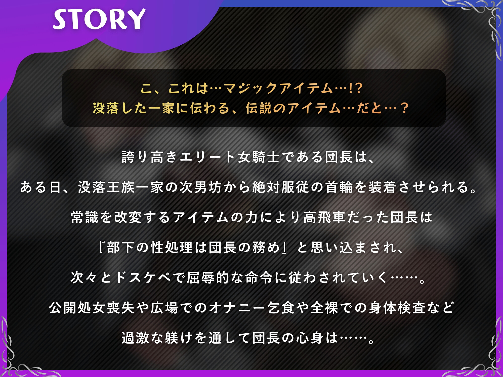 絶対服従の首輪でメス堕ちする女騎士~ドS部下の常識改変でメス豚になるまで~【KU100】 画像2