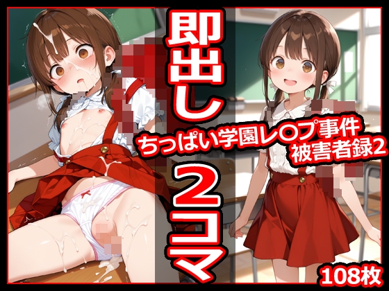 ちっぱい学園レ〇プ事件被害者録2 即出し2コマ