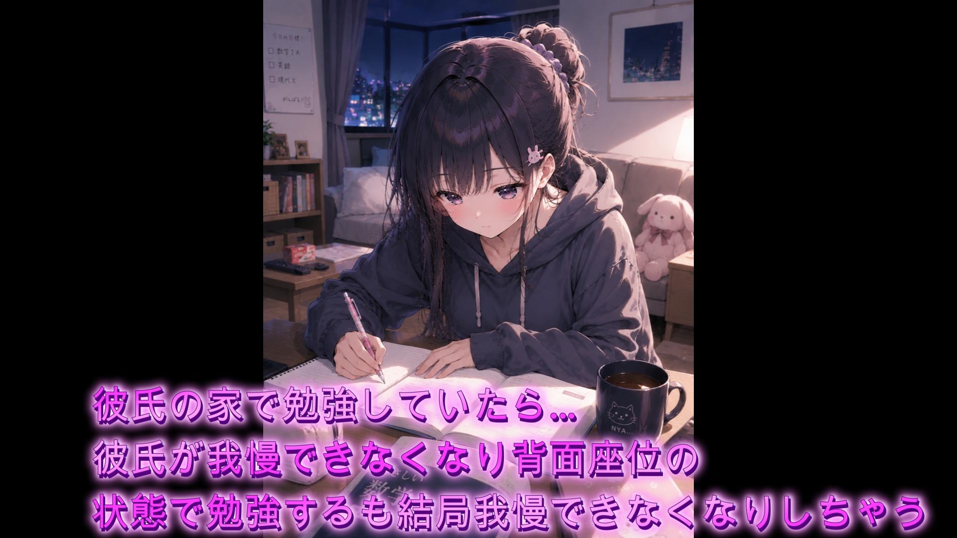 【シチュボ】彼氏の家で勉強していたら…彼氏が我慢できなくなり背面座位の状態で勉強するも結局我慢できなくなりしちゃうシチュエーションボイス thumbnail 2