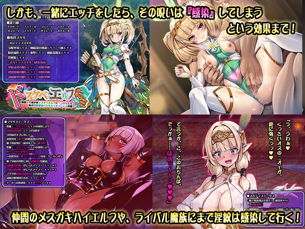 ドスケベエルフTS転生~間違って美少女ドスケベエルフにTS転生した私の淫紋感染パンデミックハーレム計画~ 画像2
