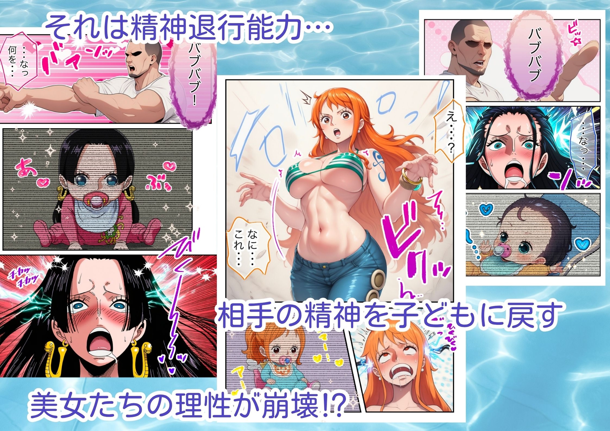 バブバブの実でワ〇ピースヒロインを精神退行(赤ちゃん化)させたら性欲が暴走した話 画像2