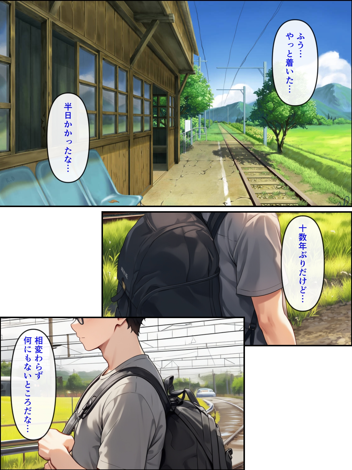 久しぶりに帰った田舎で、幼なじみと思い出巡りする話 画像1