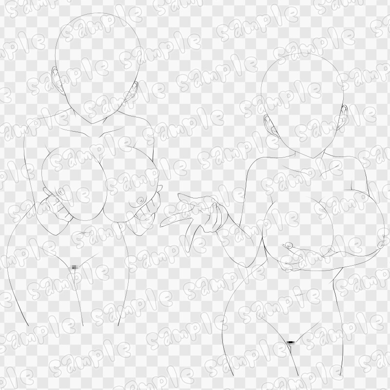 線画素材集[手]121 thumbnail 3
