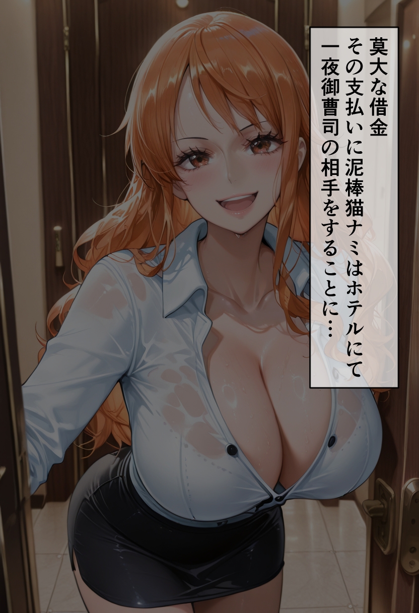 ワ◯ピース 女航海士 ナ◯がホテルで金持ち客に完全堕ち～巨乳と尻で搾り取る一夜～ 画像2