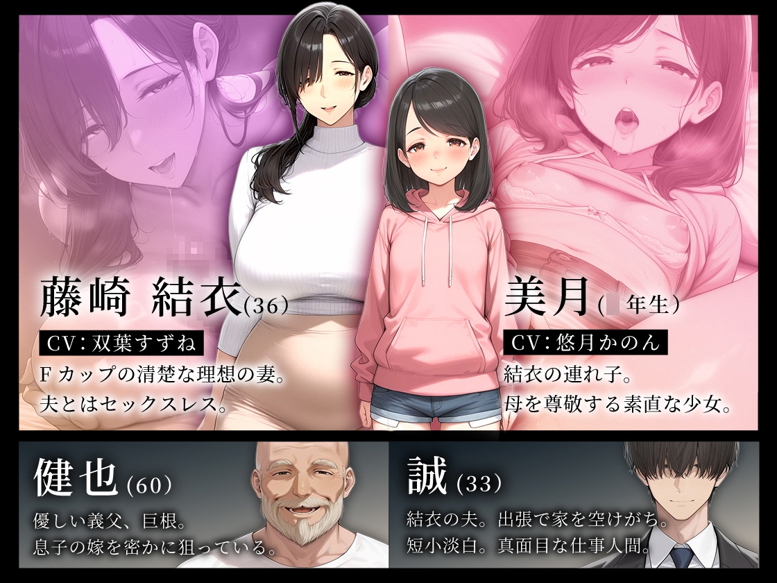 【おさわりシミュレーション×ADV】義父にポルチオ調教でNTRされた人妻が娘も巻き込んで親子丼で種付けされた話_前編 画像2