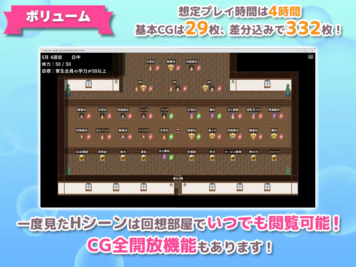 絶対合格!洗悩寮~寮生と寮母を俺好みに育てる1年間~_8