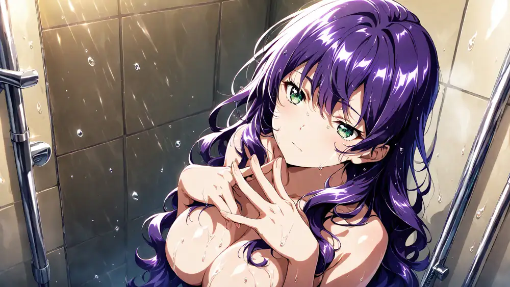 爆乳茶髪紫髪水泳美少女が熱血教師と水着姿孕ませ交尾【4K】 サンプル画像 9