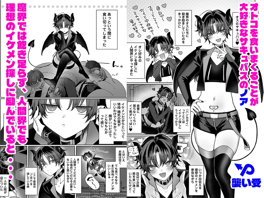 調子こいてた襲い受けサキュバスくんが、重めの愛で無様に抱きつぶされました。 サンプル画像1