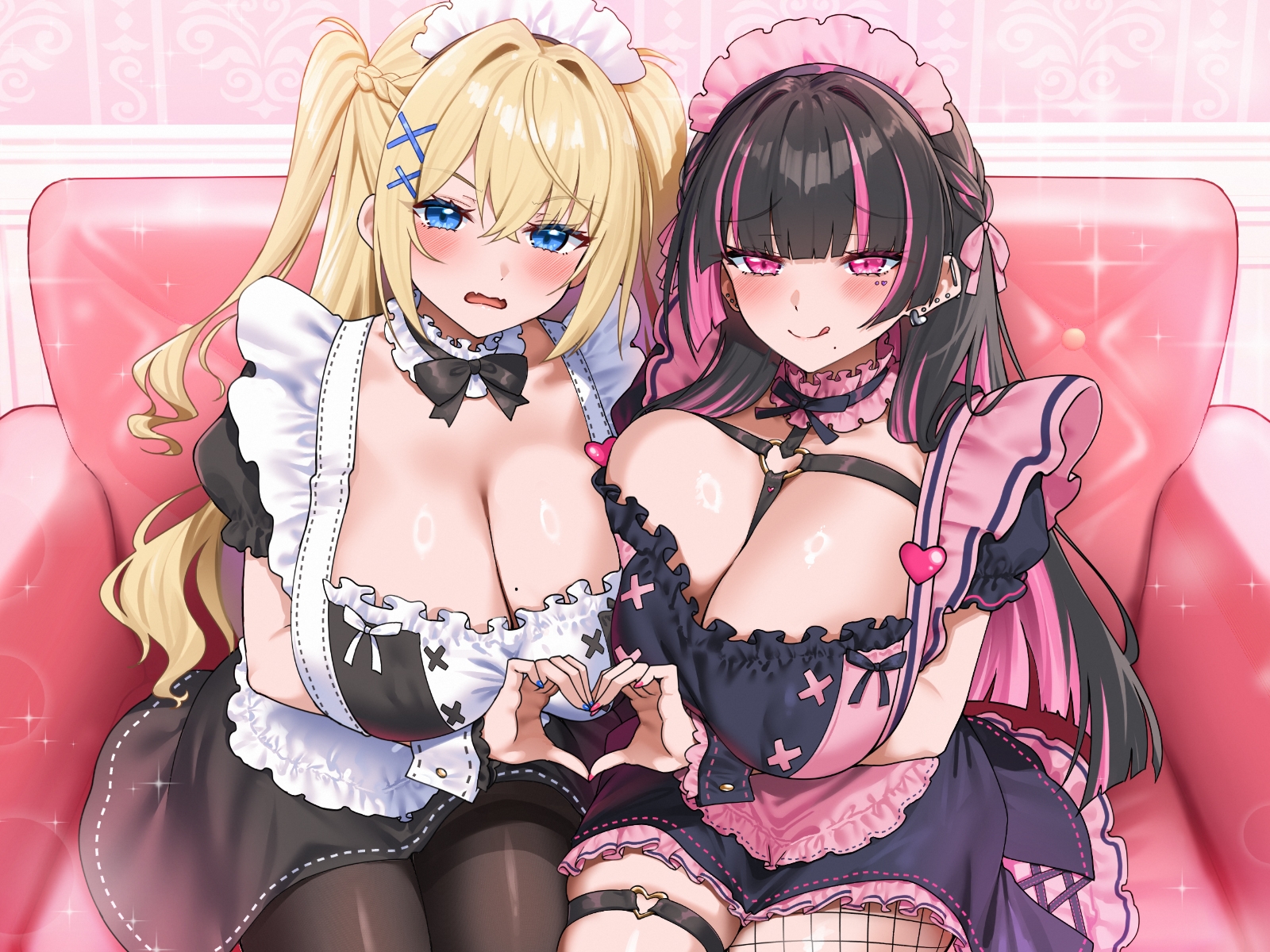 ガチ恋Wコンカフェ嬢と中出しおまんこ比べキャットファイト「めるのモノになりましょ?♡」「推し変なんて絶対ダメ!」 画像3