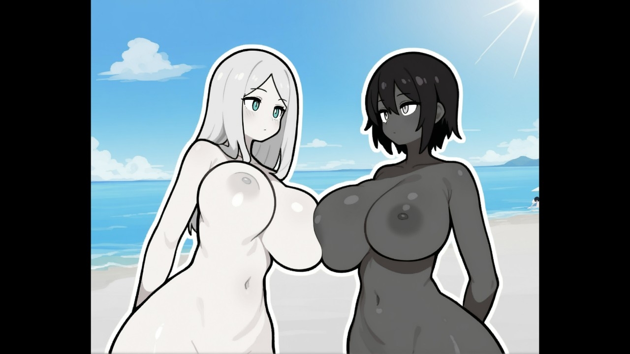 ビーチで繰り広げられる、おっぱい同士の激突! 死闘! おっぱいをぶち壊せ! 画像1