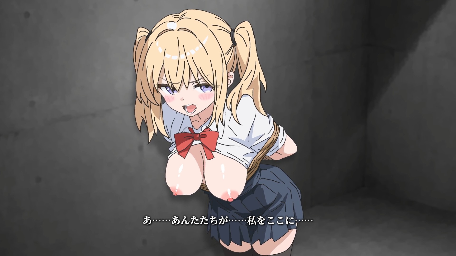 【Live2Dアニメ】拘束された少女が生意気な態度で抵抗した結果… 画像3