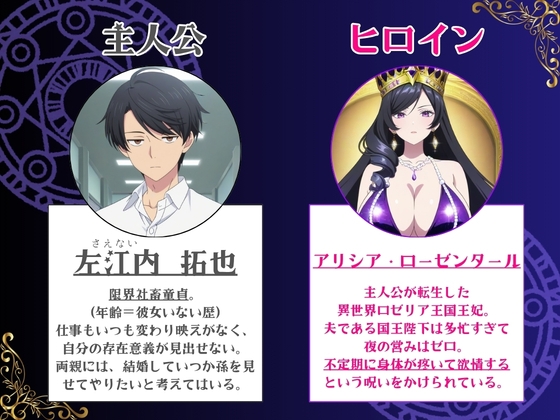 残業帰りに事故死して異世界召喚された限界社畜童貞が覚醒した欲情視スキルで王妃の欲求不満を見抜いてNTR完堕ちさせた件 画像1