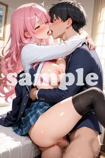 「ねえ…集中できない」制服彼女とお家えっち【CG130枚+動画2分18秒】 サンプル画像 7