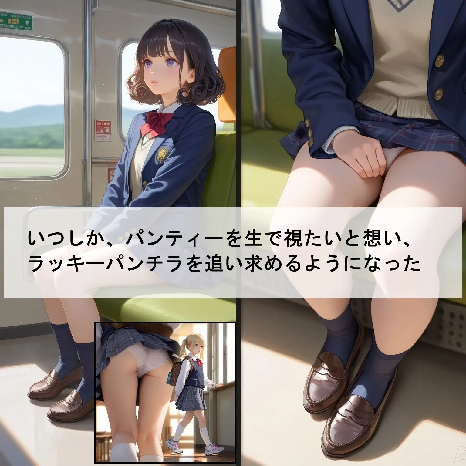 ある日、僕は神の眼を手に入れました。-女子校生のラッキーパンチラを追い求めた男の奇蹟- サンプル画像 3