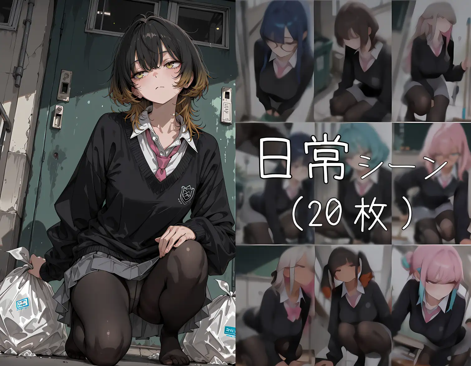 おじさん教員に種付けされる生活委員 サンプル画像 3