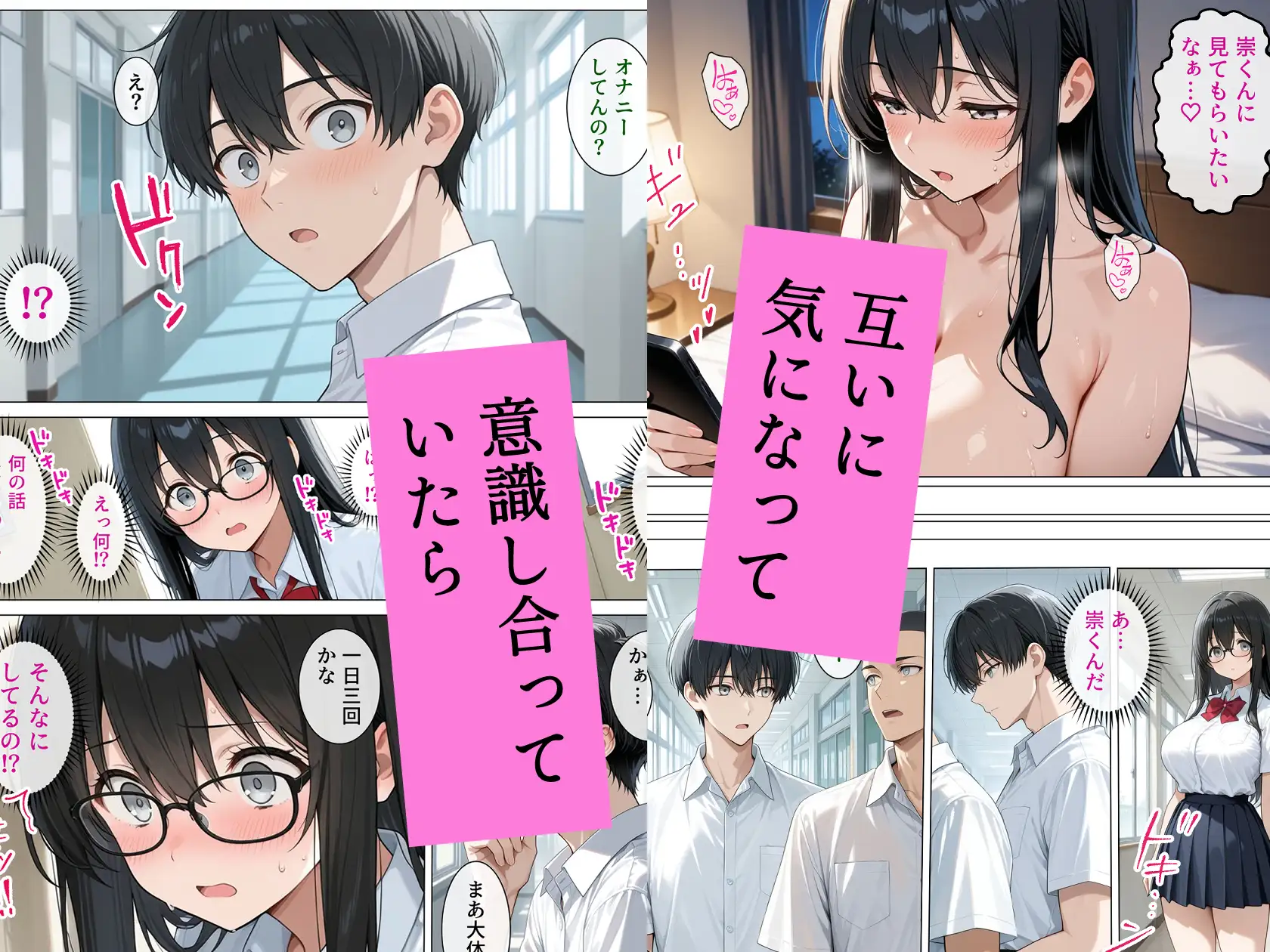 恋愛漫画みたいに互いを意識してたら両想いと分かって性欲全開発情セックス サンプル画像 4