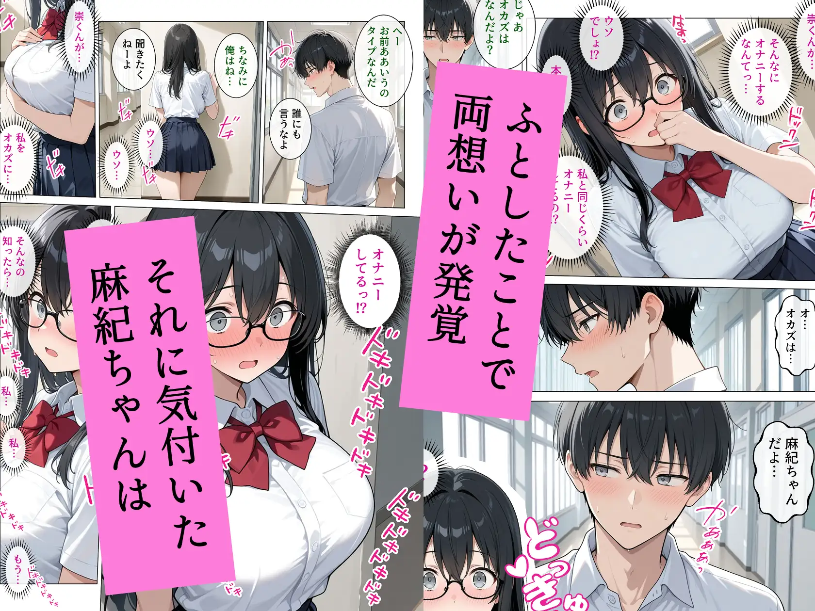 恋愛漫画みたいに互いを意識してたら両想いと分かって性欲全開発情セックス サンプル画像 5