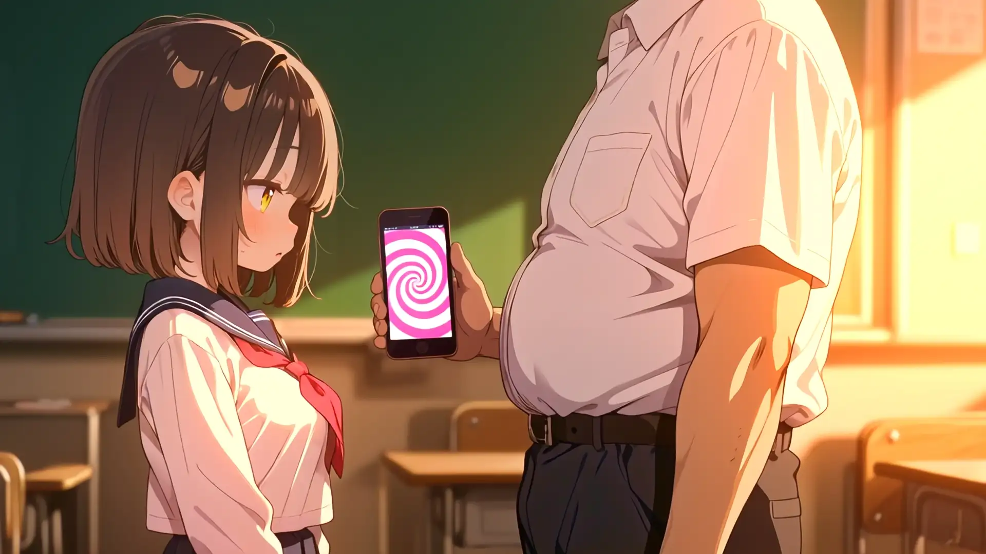 【アニメ】放課後催○教室:催○アプリでまじめな女の子になんでも言うこと聞かせちゃう動画