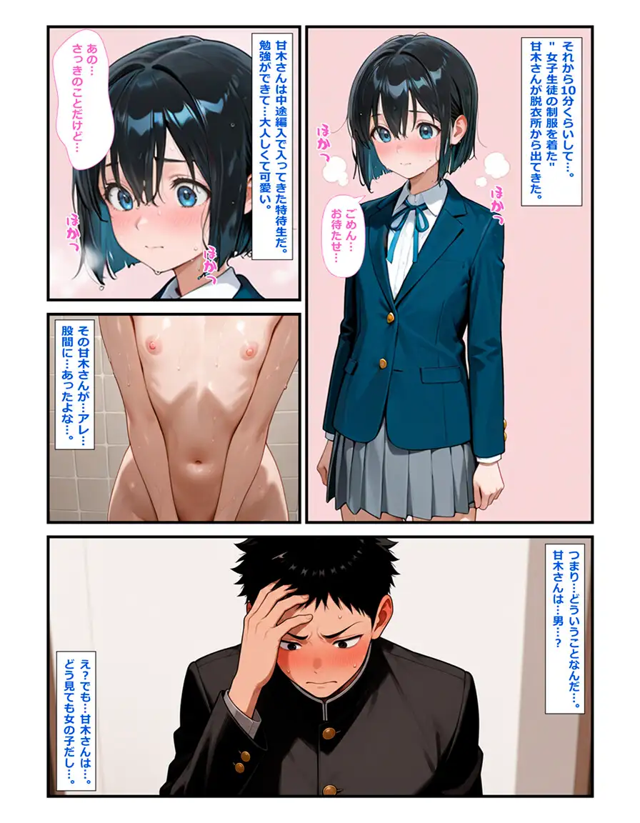 特待生の『彼女』は男の娘。―男子全員に共有される彼女の秘密― サンプル画像 2