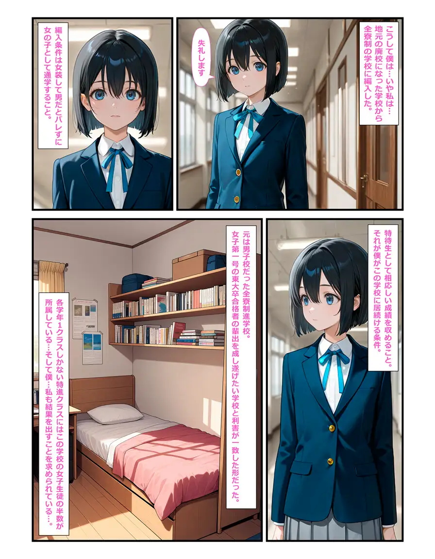 特待生の『彼女』は男の娘。―男子全員に共有される彼女の秘密― サンプル画像 9