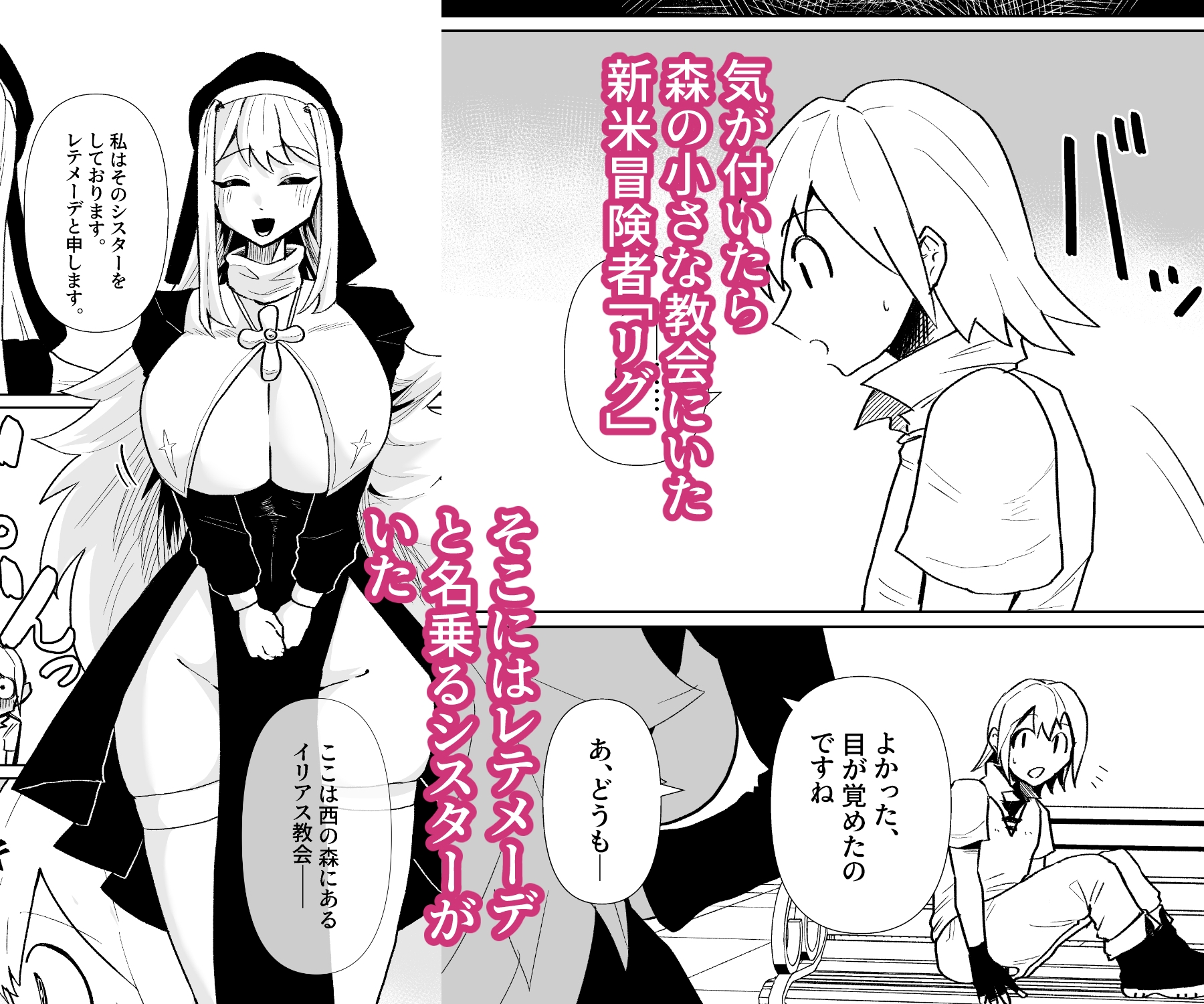 シスターと新米冒険者がえっちする話 [自己満腹亭] | DLsite 3