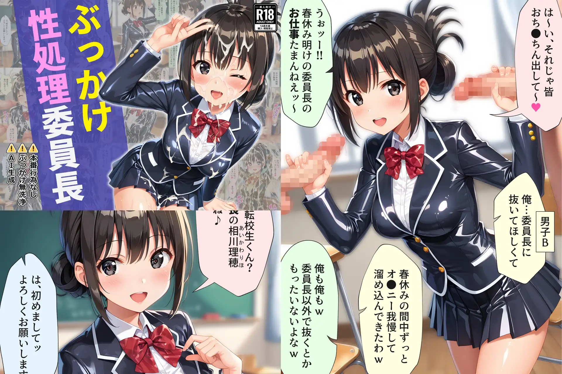 【総集編】制服×ぶっかけ無洗浄2 サンプル画像 3