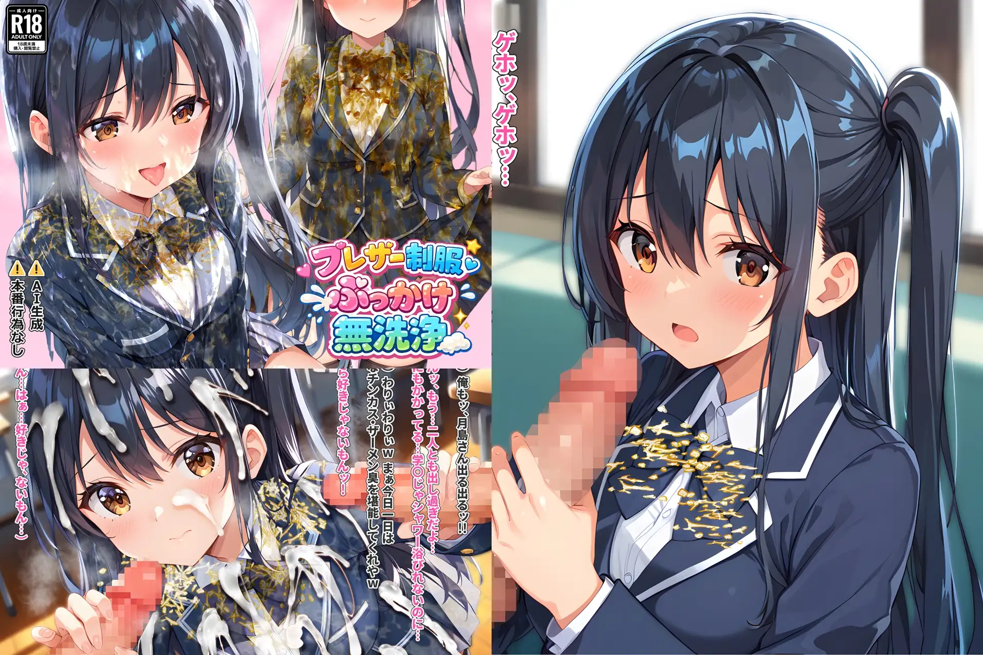 【総集編】制服×ぶっかけ無洗浄2 サンプル画像 9