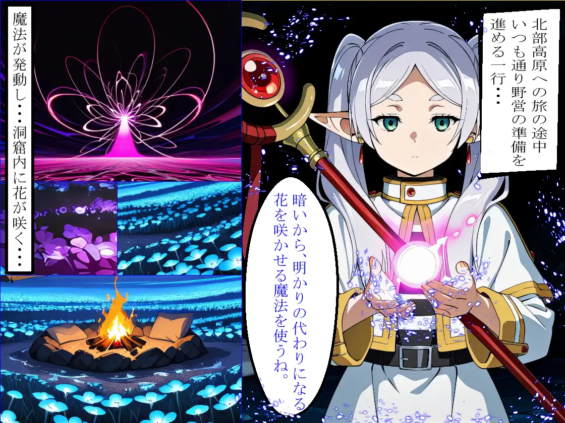 【秘められた本能】禁忌の魔導花で理性が溶けた師弟:バニー・メイド・牛衣装で肉棒を貪るフリー〇ンとフェ〇ンの変貌記録(全359枚) サンプル画像 2
