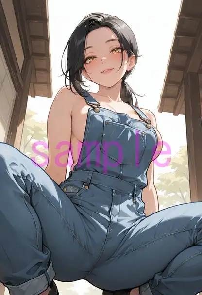 裸オーバーオールの女の子に見下していただく画像集 サンプル画像 10